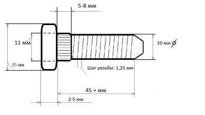 Шаг резьбы 2. Болты колесные ВАЗ резьба чертеж. Шпилька колеса Нива чертеж. Шпилька колесная Нива чертеж. Чертёж шпильки колеса ВАЗ.