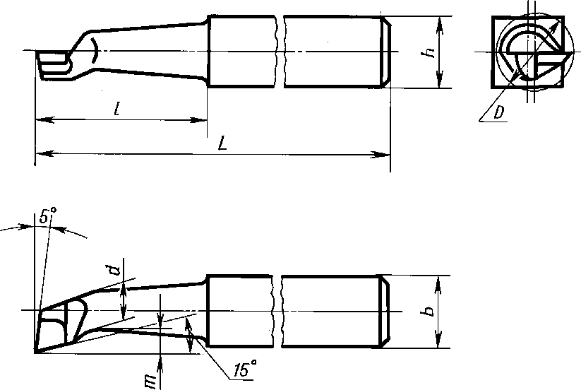 Резец расточной рисунок